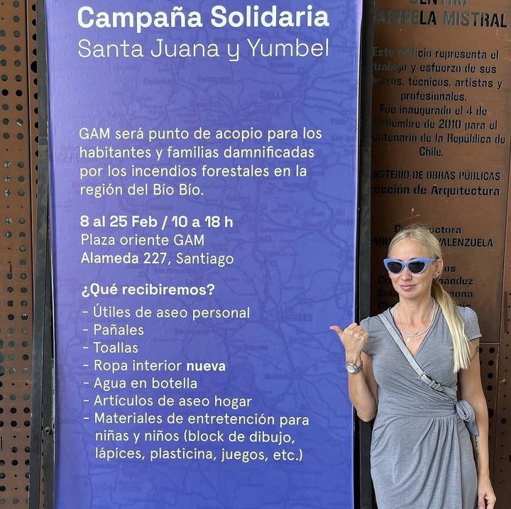 GAM Cultural Centre, Santiago: the Santa Juana and Yumbel solidarity campaign for families affected by the Biobío forest fires.